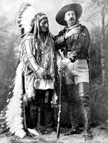 Chief sitting Bull with Buffalo Bill Cody