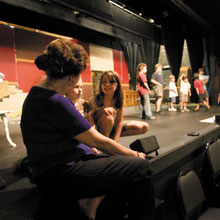 “Children Helping Children of Hospice” work on a benefit production at Leesburg’s Melon Patch Theatre.
