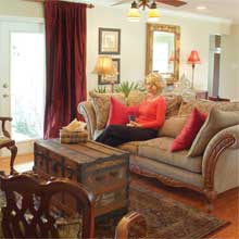 A Gypsy Chick living room brings comfort and style to Kristi's home