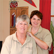 (L to R) Darlene White and Laura Howard of Decorative Designs