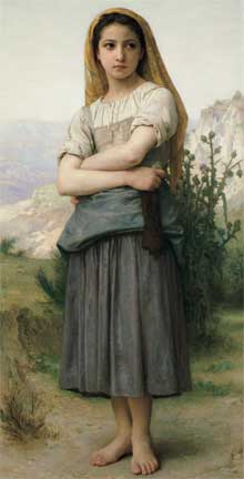 William Bouguereau, Young Girl, The Springfield Museum of Fine Arts