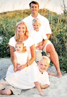 JONATHAN AND HIS FAMILY, Kristin, Tucker, McKade and Susannah, reside just outside Columbia, South Carolina.