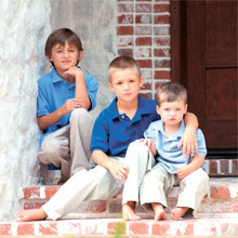The Boone boys — Owen, Bryce, and Collin.