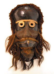 Wood and String Face Mask, date unknown. 