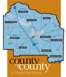 Alachua County map