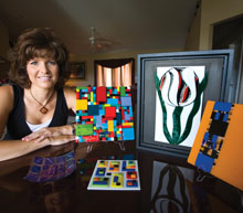 Denise hopes to create more large-scale home décor items with fusion glass.
