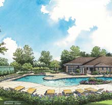 Proposed Country Club Rear Entry, left side.